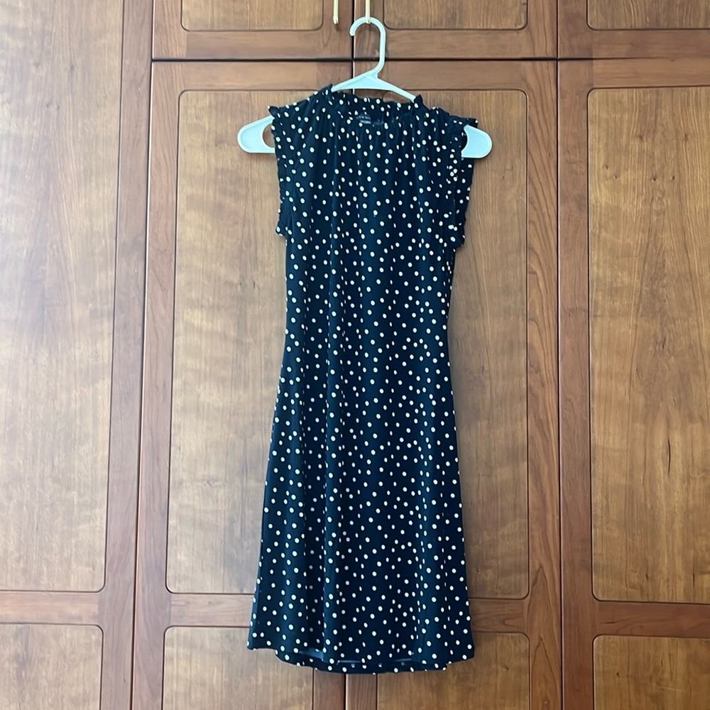Polka Dot Navy Blue Dress
